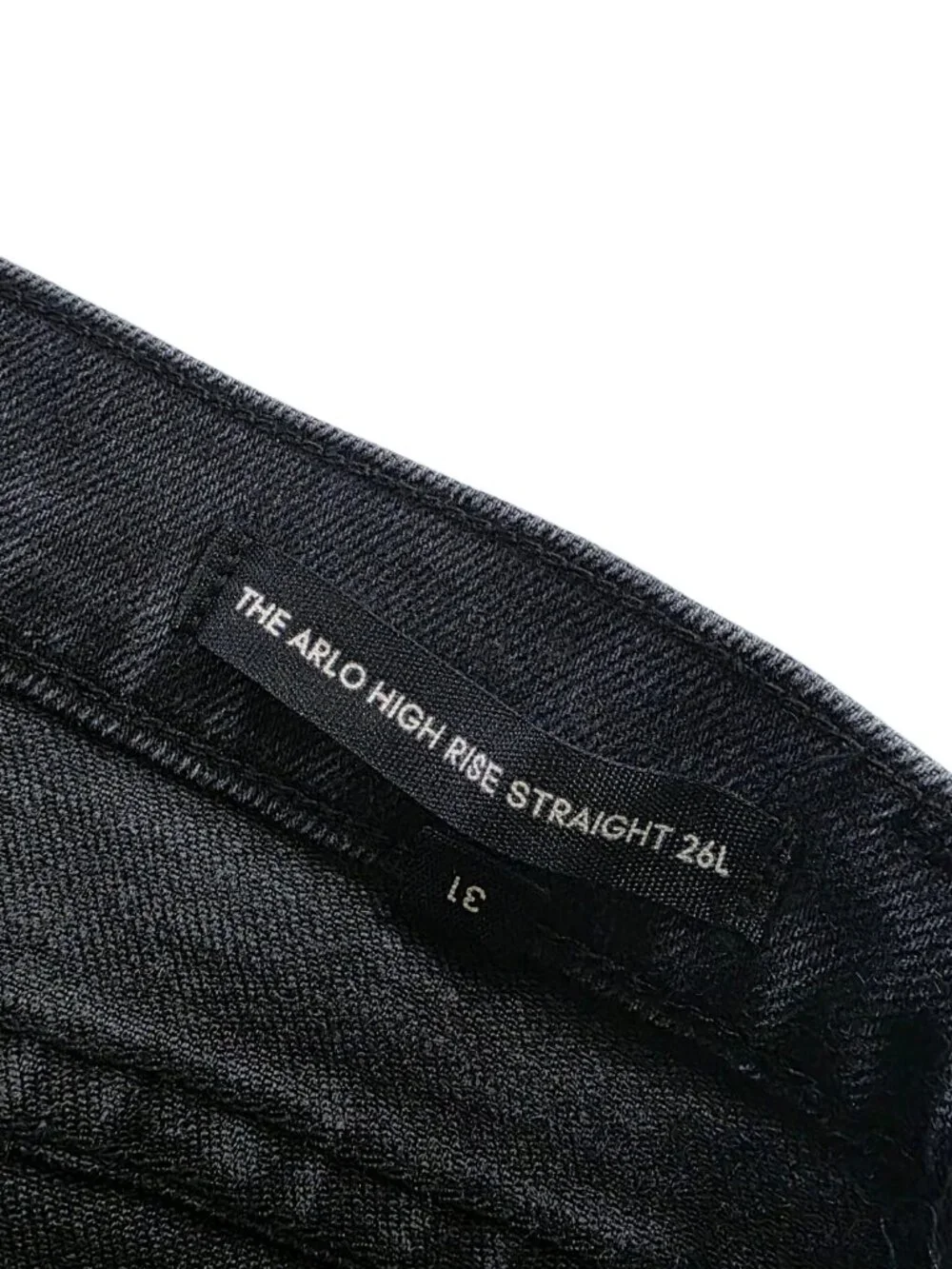 Aritzia Denim Forum The Arlo High Rise Straight Jeans, Button Fly, Size 31 - Picture 7 of 11